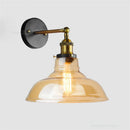 Axya Industrial Loft Style Wall Sconce Glass Iron Art Light Fixtures