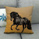 Axyaa Horse Print Cushion Covers: Animal Pillow Cases for Home Decoration