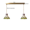 Axyaa Nordic Modern LED Flower Glass Copper Hanging Lamp for Home Decor