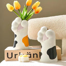 Axyaa Cat Claw Resin Vase: Desktop Flower Arrangement, Pen Holder, Makeup Brush Storage