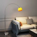 Axyaa Stainless Steel LED Floor Lamp for Modern Living, Dining, and Bedroom Decor