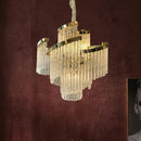 Axyaa Modern Luxury Chandelier for Living Room Ceiling, Gold Chrome Light Fixture