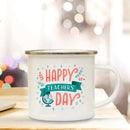 Axyaa Teacher's Day Enamel Handle Coffee Cup - Appreciation Gift for Educators