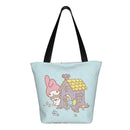 Axyaa Hello Kitty Tote Bag: Cute Kawaii Cartoon Top Handle Zipper Bag for Women