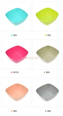 Axyaa Solid Color Fruit Plate and Salad Bowl