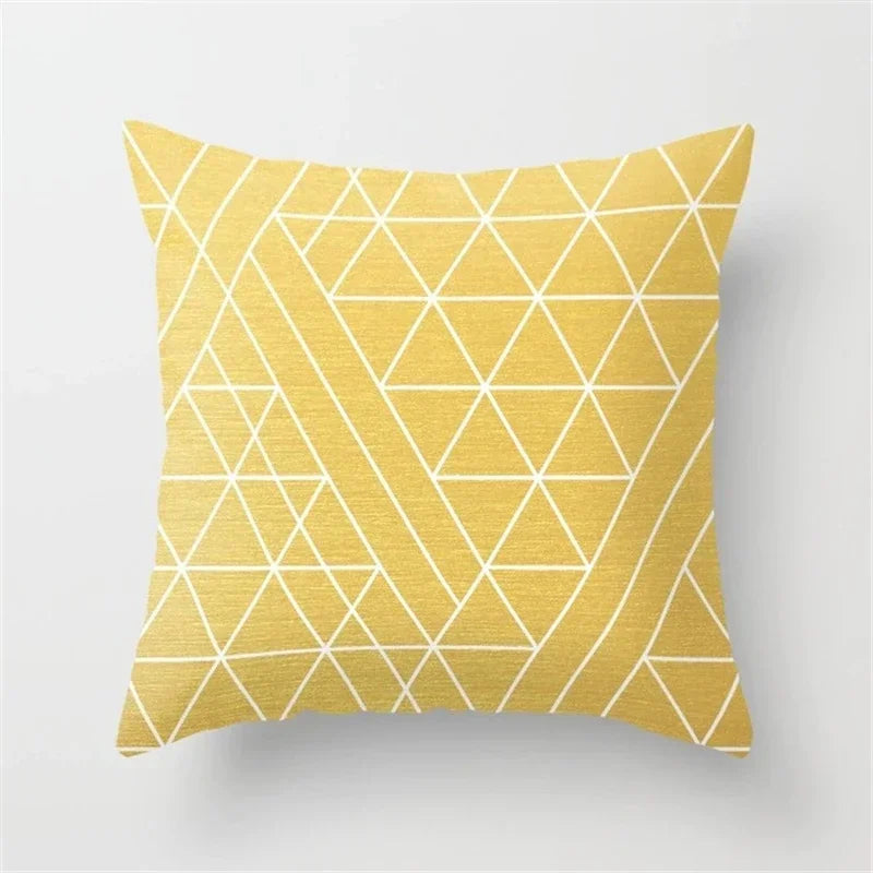 Axyaa Geometric Plaids Cushion Cover Pillowcase 45*45cm