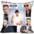 Axyaa Satin Soft Pillow Cover Square Zipper Pillowcase