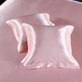 Axyaa Silk Satin Pillowcase Square Throw Pillow Cover 50x50cm