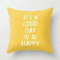 Yellow Giraffe Design Throw Pillow Cover for Home Decor by Axyaa