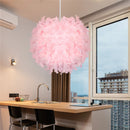 Axyaa Modern Feather Pendant Light with E27 Lamp Holder
