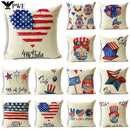 Axyaa Independence Day Pillowcase for Sofa, Car, Office - Creative & Simple Lumbar Cushion Cover