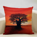 Axyaa African Oil Painting Sofa Pillow Case - Unique Living Room Decor