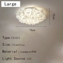 Axyaa Petals LED Ceiling Lamp - Romantic Nordic Italian Design for Modern Bedroom
