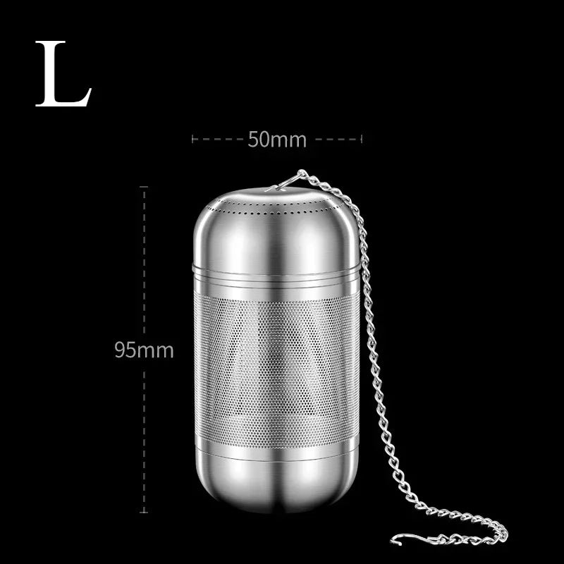 Stainless Steel Tea Infuser Seasoning Strainer Ball by Axyaa - Fine Mesh Teaware Kitchen Gadget