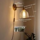 Axyaa Modern Glass LED Wall Lights for Home Decor