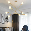 Axyaa Magic Bean Wrought Iron Chandelier - Modern Minimalist Nordic LED Lighting