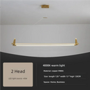 Axyaa Double Row Chandelier: Modern Long Tube Design for Office, Meeting Room, Bar