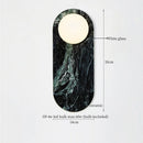 Axyaa Nordic Ceramic LED Wall Lamp for Modern Indoor Lighting