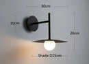 Axyaa Black Nordic Arm Wall Lamps LED Lights for Bedroom Dining Corridor