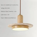 Axyaa Natural Stone LED Pendant Light for Dining Living Room & Cafe