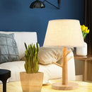 Axyaa Nordic LED Wood Log Table Lamp - Modern Minimalist Style