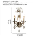 Axyaa Antique Silver Crystal Chandelier: Vintage Lighting for Living & Dining Rooms