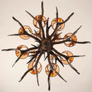 Axyaa Resin Antler Chandelier: Modern Retro Rustic Lighting for Home Decor