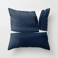 Blue Marble Geometric Cushion Cover 45x45cm for Home & Office Decor by Axyaa