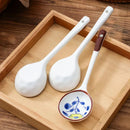 Axyaa Ceramic Hand-Painted Dessert Spoon Set