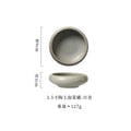Axyaa Ceramic Sauce Plate Set - Japanese Style Coarse Pottery Small Dish