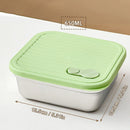 Axyaa Stainless Steel Lunch Box - Stackable Leak Proof Bento Container