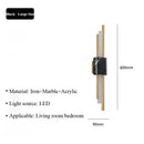 Axyaa Marble Wall Lamp for Hotel Living Room Bedroom Decor