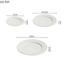 Axya Relief Texture Ceramic Dining Plate Steak Pasta Dessert Molecular Cuisine Tableware