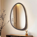 Irregular Industrial Mirror with Black Walnut Frame by Axyaa for Home Décor