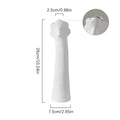 Axyaa Ceramic Vase Figurine White Flowerpot Home Decor