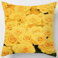 Axyaa Rose Series Yellow Pink Flowers Pillowcase Home Decor