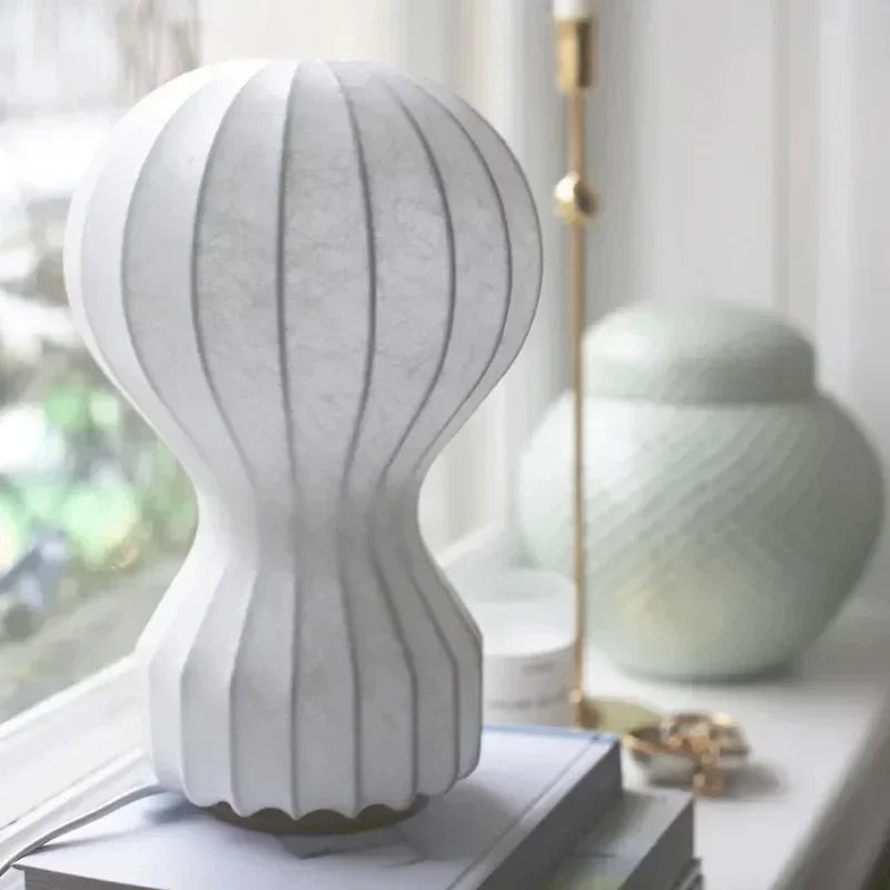Axyaa Wabi Sabi Art Deco Fabric Floor Lamp