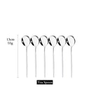 Axyaa Stainless Steel Teaspoon Set for Cake Fruit Dessert Coffee Snack