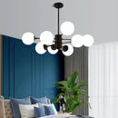 Axyaa Luxe Glass LED Chandelier for Modern Nordic Interior Décor