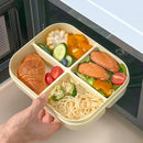 Axyaa Divided Microwavable Lunch Box - Portable Sealed Food Container