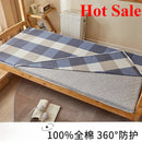 Axyaa Cotton Washed Mattress Cover - All-Inclusive Zipper, Student Dormitory, 1-Piece