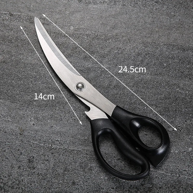 Axyaa Stainless Steel Long Handle Food Tongs - Korean Style, Multifunctional, Barbecue Clip