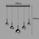 Axyaa Modern Pendant Light - Indoor LED Chandelier for Dining Room and Living Room