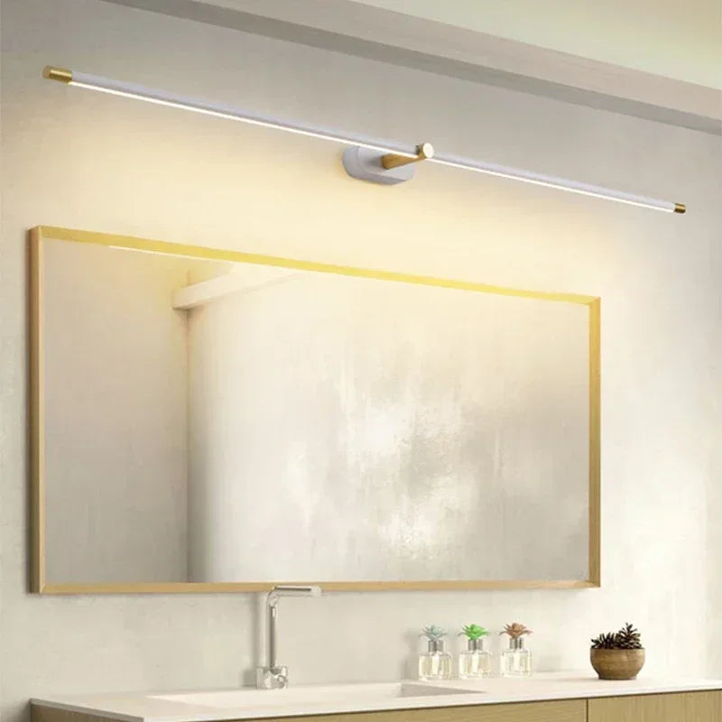 Axyaa Slim Wall Sconce Lamps Mirror Bathroom Bedroom Bedside Ceiling Light