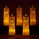 Axyaa Skeleton Lamp: LED Halloween Decor Ghost Couple Party Ornament