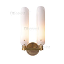 Axyaa LED Wall Sconce Copper Gold White Minimalist Art Deco Wall Light