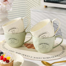 Axyaa Ceramic Mug European Food Bowl Oat Large Capacity Cup Water Bottle