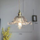 Axyaa Nordic Green Glass LED Hanging Lamp Copper Switch Pendant Light