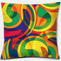 Rainbow Square Pillowcase by Axyaa: Home & Car Decor Accent