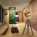 Axyaa Studio Tripod Floor Lamp Wooden Standing Light for Living Room Bedroom Restaurant